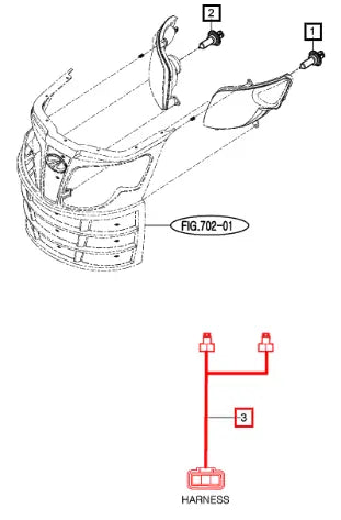 Mahindra Tractor Harness , Light 11306684100 Mahindra Direct Parts