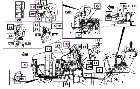 Mahindra Tractor Harness, E 19682985004 Mahindra Direct Parts