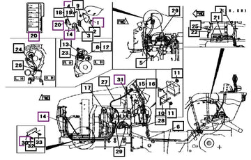 Mahindra Tractor Harness, E 19682985004 Mahindra Direct Parts