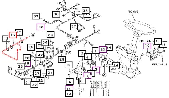 Mahindra Tractor Harness, H 19682989000 Mahindra Direct Parts