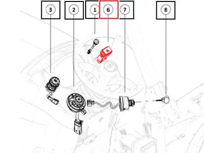 Mahindra Tractor Hazard Switch 007705652V1 Mahindra Direct Parts