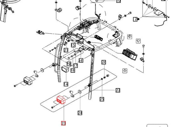 Mahindra Tractor Hazard and Tail Light on Cab Mahindra