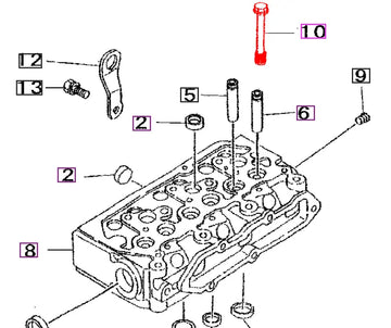 Mahindra Tractor Head Bolt 31A01-21100 Mahindra