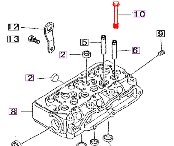 Mahindra Tractor Head Bolt 31A01-21100 Mahindra