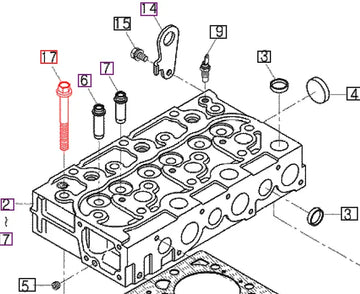 Mahindra Tractor Head Bolt E550003452 Mahindra Direct Parts