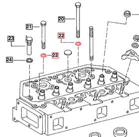 Mahindra Tractor Head Bolt Washer 001082185R2 Mahindra Direct Parts