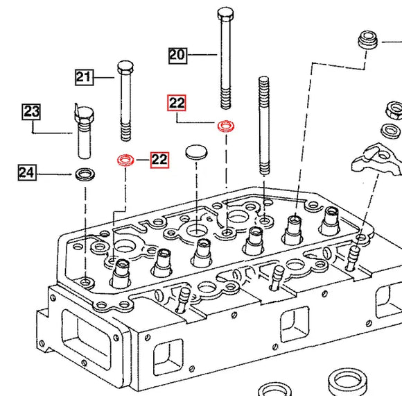 Mahindra Tractor Head Bolt Washer 001082185R2 Mahindra Direct Parts