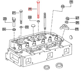 Mahindra Tractor Head Bolt (Long) 005554989R1 Mahindra Direct Parts