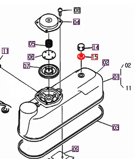 Mahindra Tractor Head Cover Cap Sealing Washer 23414-080012 Mahindra Direct Parts
