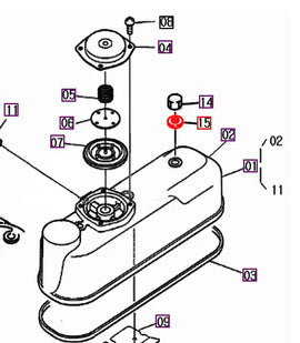 Mahindra Tractor Head Cover Cap Sealing Washer 23414-080012 Mahindra Direct Parts