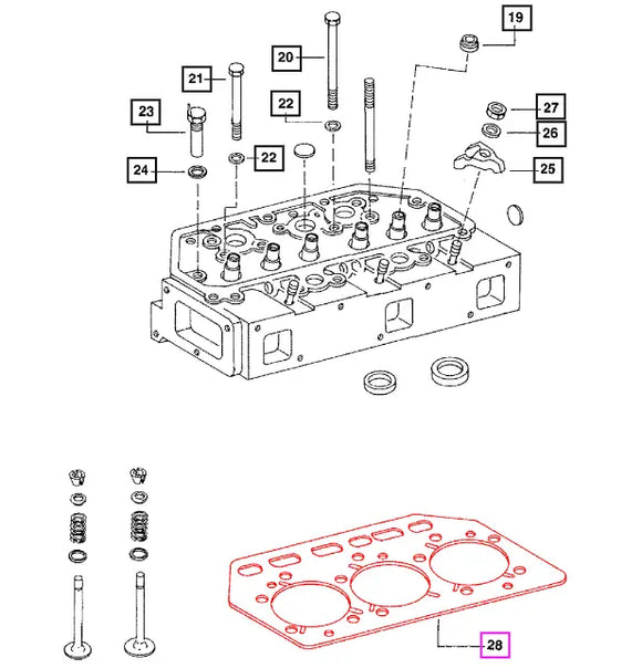 Mahindra Tractor Head Gasket 005551065R1 Mahindra Direct Parts