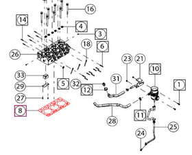 Mahindra Tractor Head Gasket 006004170F2 Mahindra