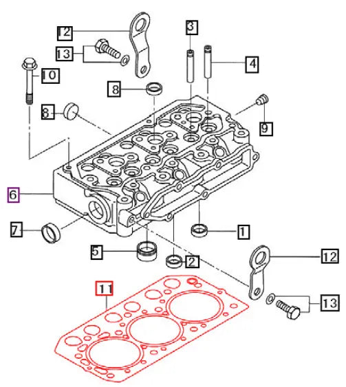 Mahindra Tractor Head Gasket 31B0123200 Mahindra