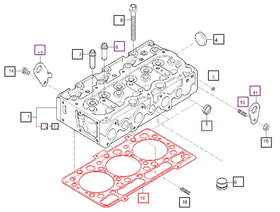 Mahindra Tractor Head Gasket E576003314 Mahindra