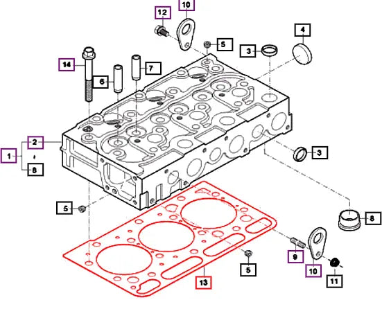 Mahindra Tractor Head Gasket E585003312 Mahindra Direct Parts