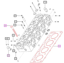 Mahindra Tractor Head Gasket with 12.9 Grade Bolts (x10) Kit 006007721C91 Mahindra Direct Parts