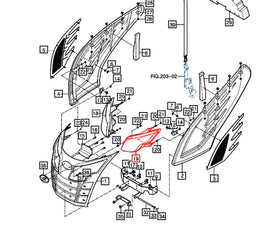 Mahindra Tractor Headlight Assembly Left Hand LH 11296522001 Mahindra Direct Parts