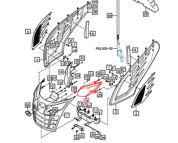 Mahindra Tractor Headlight Assembly Left Hand LH 11296522001 Mahindra Direct Parts