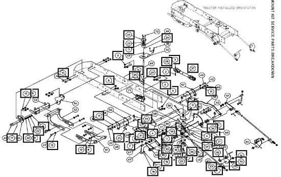 Mahindra Tractor Height Of Cut Rod AME453573 Mahindra Direct Parts
