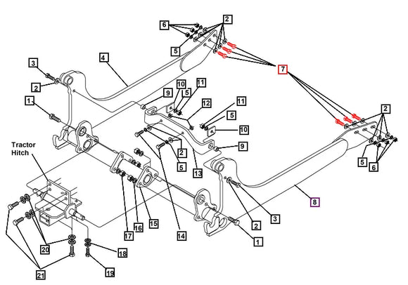 Mahindra Tractor Hex Bolt KMW05452107 Mahindra Direct Parts