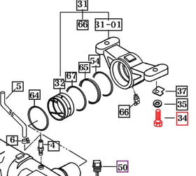 Mahindra Tractor Hex Bolt M15x50 V2004616050 Mahindra Direct Parts