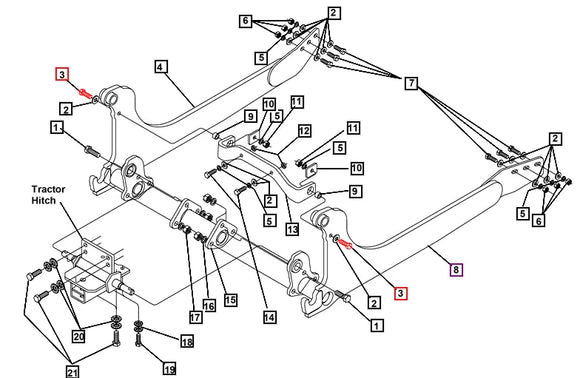 Mahindra Tractor Hex Head Cap Screw KMW05452110 Mahindra Direct Parts