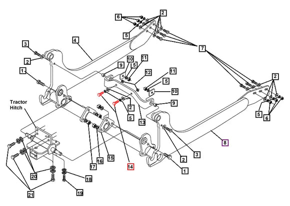 Mahindra Tractor Hex Head Cap Screw KMW05692124 Mahindra Direct Parts