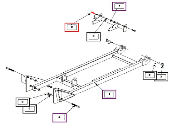 Mahindra Tractor Hex Head Cap Screw, 1/2'' X 2'' KMW05452108 Mahindra Direct Parts