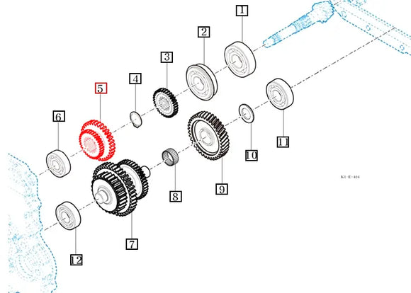 Mahindra Tractor High Low Gear 16-27 Tooth 11102411010 Mahindra
