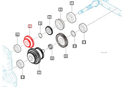 Mahindra Tractor High Low Gear 16-27 Tooth 11102411010