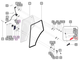 Mahindra Tractor Hinge Half 218x91 Rh 007652765U01 Mahindra Direct Parts