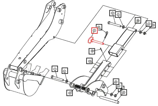 Mahindra Tractor Hitch Pin AME013511 Mahindra Direct Parts
