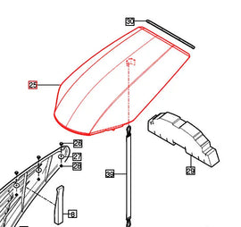Mahindra Tractor Hood 11616012201MR Mahindra Direct Parts