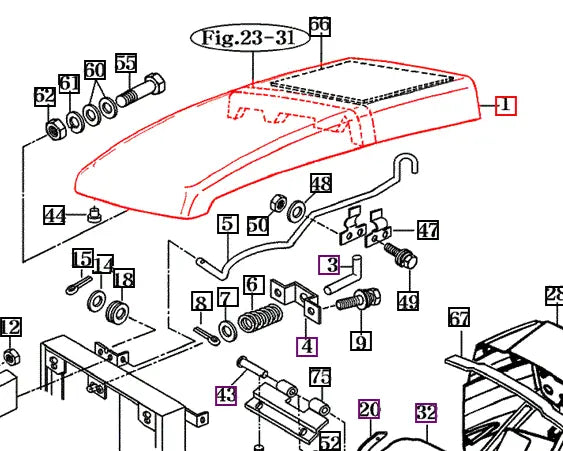 Mahindra Tractor Hood 16006201001MR Mahindra Direct Parts