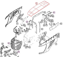Mahindra Tractor Hood 18716112101MR Mahindra