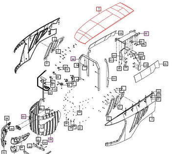 Mahindra Tractor Hood 18716112101MR Mahindra