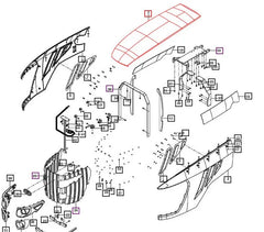 (Limited Availability) Mahindra Tractor Hood 18716112101MR
