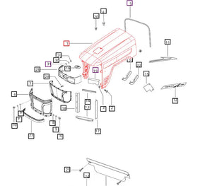 Mahindra Tractor Hood E007501966B92 Mahindra