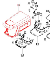 Mahindra Tractor Hood E007502234C91