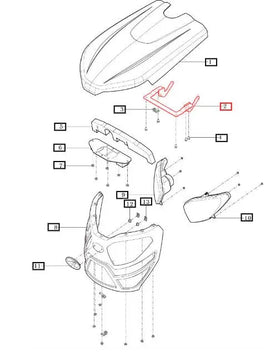 Mahindra Tractor Hood Hinge 11106017500GB Mahindra Direct Parts