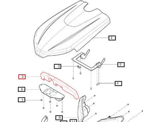 Mahindra Tractor Hood Insulator 11106015500 Mahindra Direct Parts