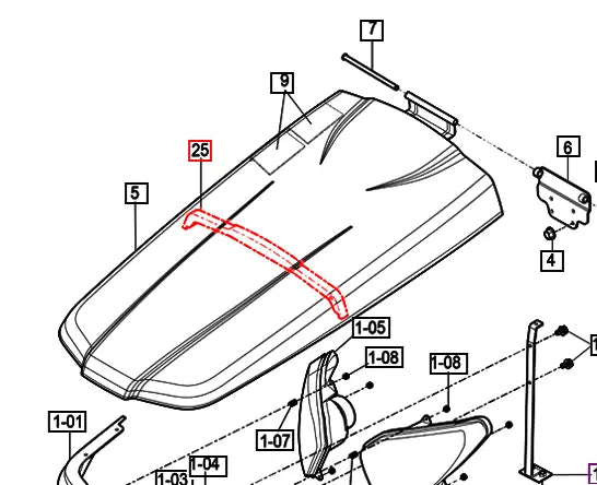 Mahindra Tractor Hood Insulator 12621041320 Mahindra Direct Parts