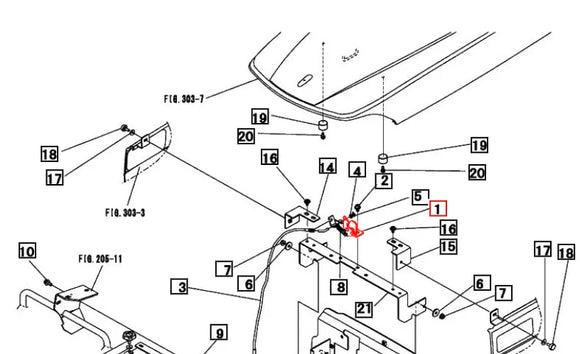 Mahindra Tractor Hood Latch 10402621000 Mahindra