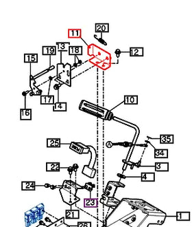 Mahindra Tractor Hood Lock 14136011300GB Mahindra Direct Parts