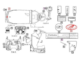 Mahindra Tractor Hood Ornament Logo 19468791000 Mahindra Direct Parts