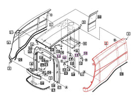 Mahindra Tractor Hood Panel Left Hand LH Mahindra Direct Parts