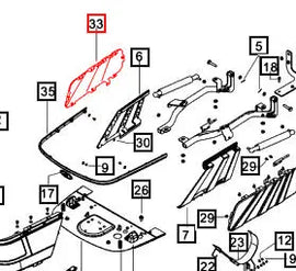 Mahindra Tractor Hood Side Grill RH 007637177U1 Mahindra Direct Parts