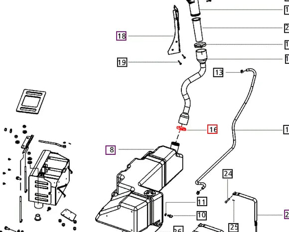 Mahindra Tractor Hose Clip 006004798F1 Mahindra Direct Parts