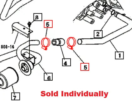 Mahindra Tractor Hose Clip HA230101000 Mahindra Direct Parts