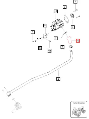 Mahindra Tractor Hose Coupler 007210964V1 Mahindra Direct Parts